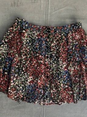 Urban Outfitters Floral Circle Skater Skirt - size S